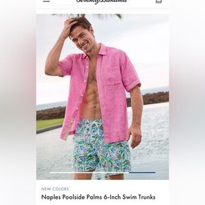 Tommy Bahama Naples Poolside Palms Swim Trunks - Multicolor